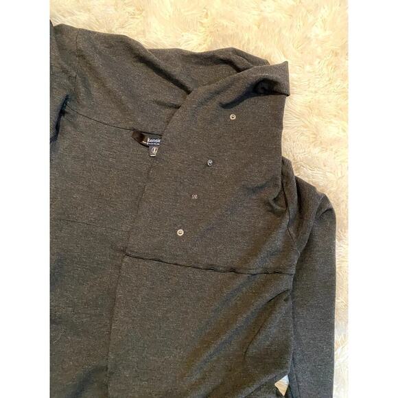 Kensie Gray Ponte Jacket - Size L (EUC) - Picture 6 of 10